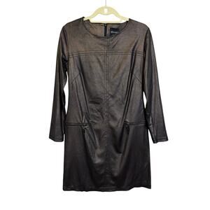 Insight Faux Leather Mini Dress Black 4